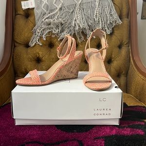Peach & Pink Lauren Conrad Wedges